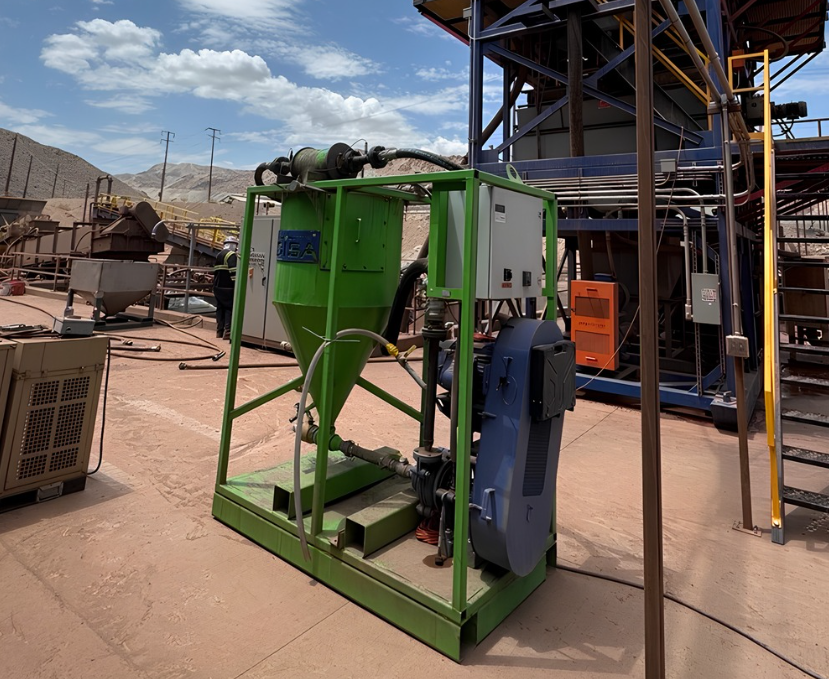 Commercial unit install at an iron mill