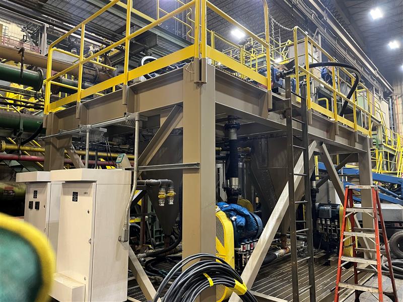 Continuous unit installed at phosphate mill